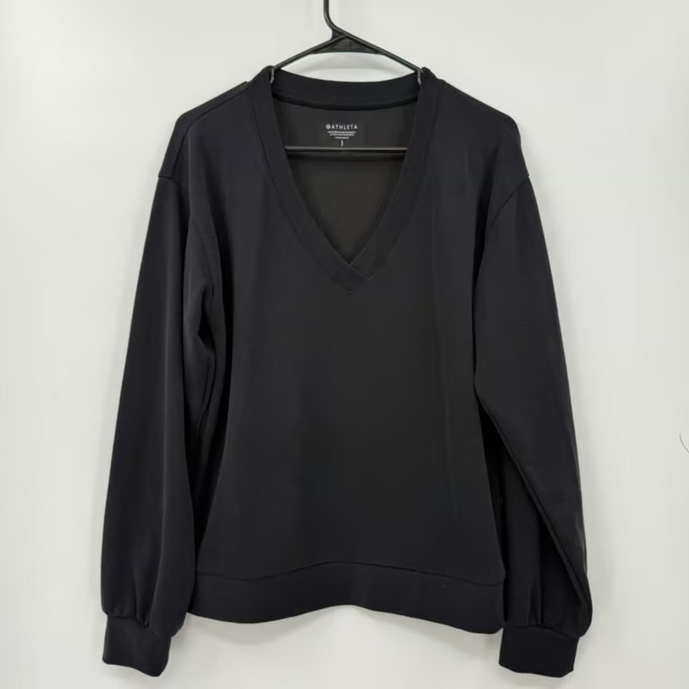 Aerie Womens Gray Long Sleeve Mock Neck Pullover Sweatshirt - Size M